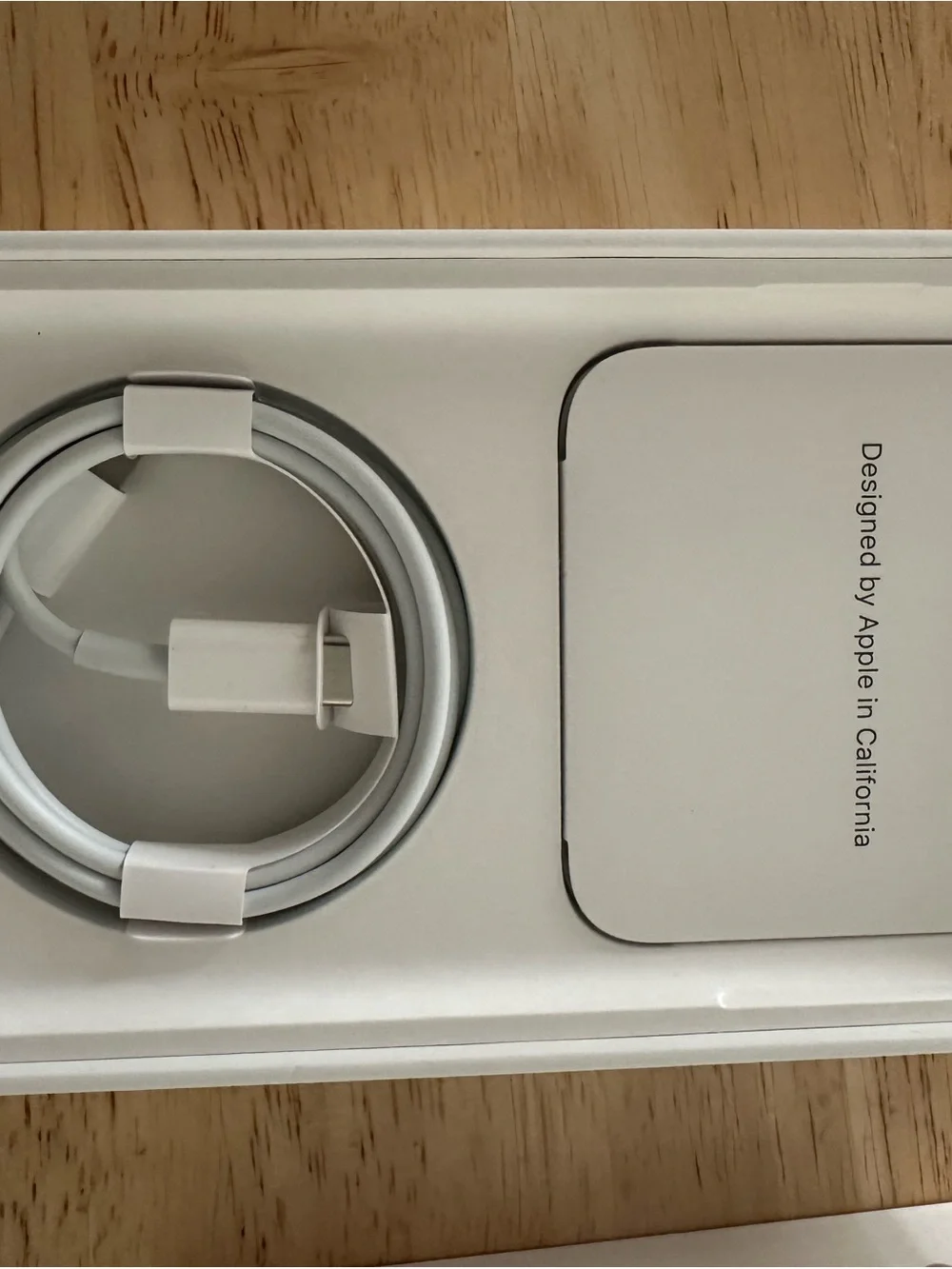 Tablet box with Apple logo